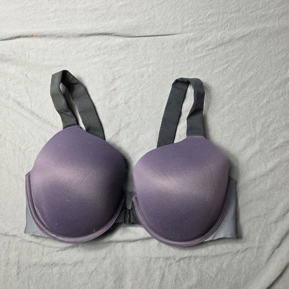 spanx bra-llelujah bra purple purple lightly lined front close 38D